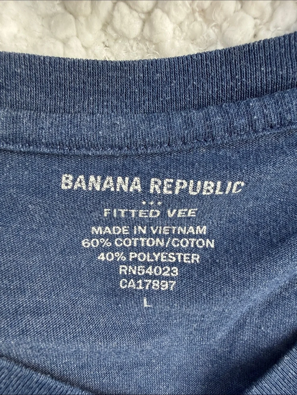 Banana Republic Men’s Blue Slate V-Neck Tee